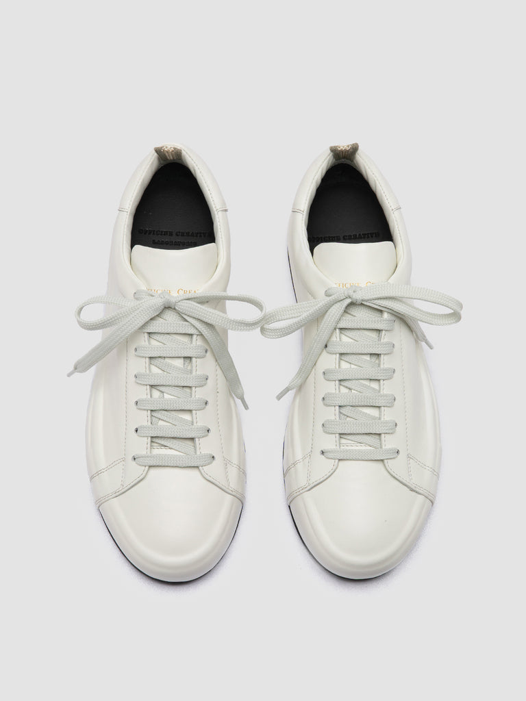 EASY 101 - White Leather Low Top Sneakers Women Officine Creative - 2