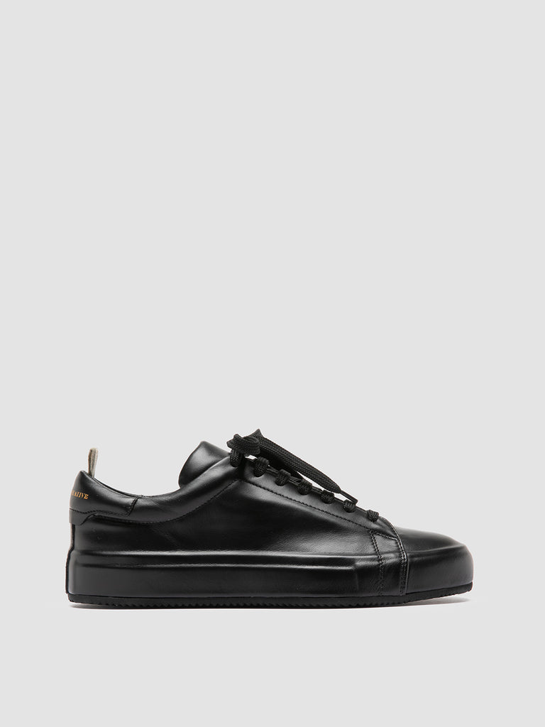EASY 101 - Black Leather Low Top Sneakers Women Officine Creative - 1