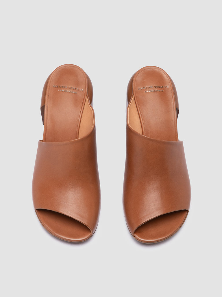 ETHEL 007 - Brown Leather Sandals Women Officine Creative - 2