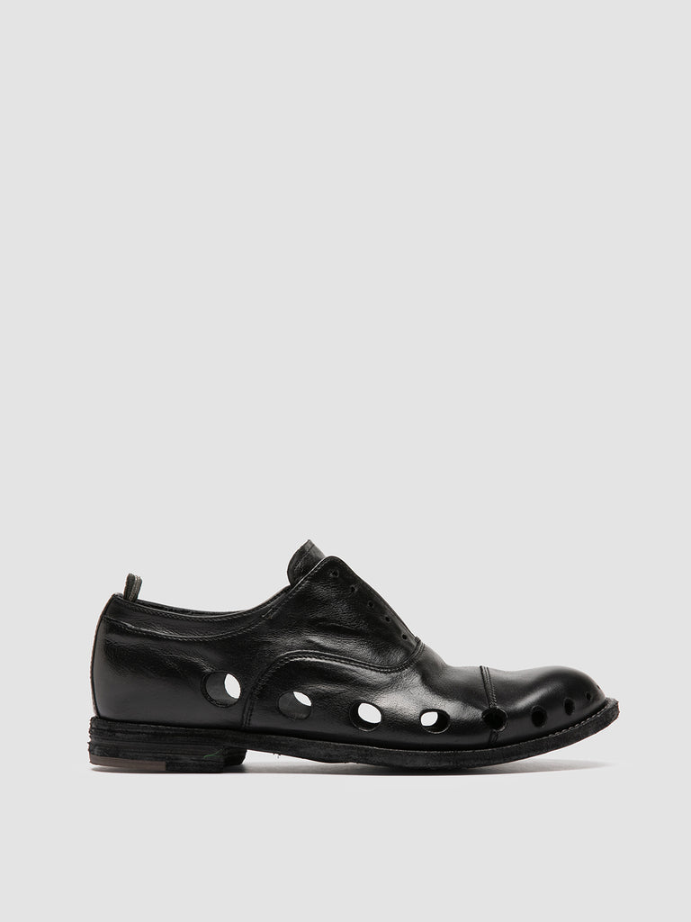 LEXIKON 546 - Black Leather Oxford Shoes Women Officine Creative - 1
