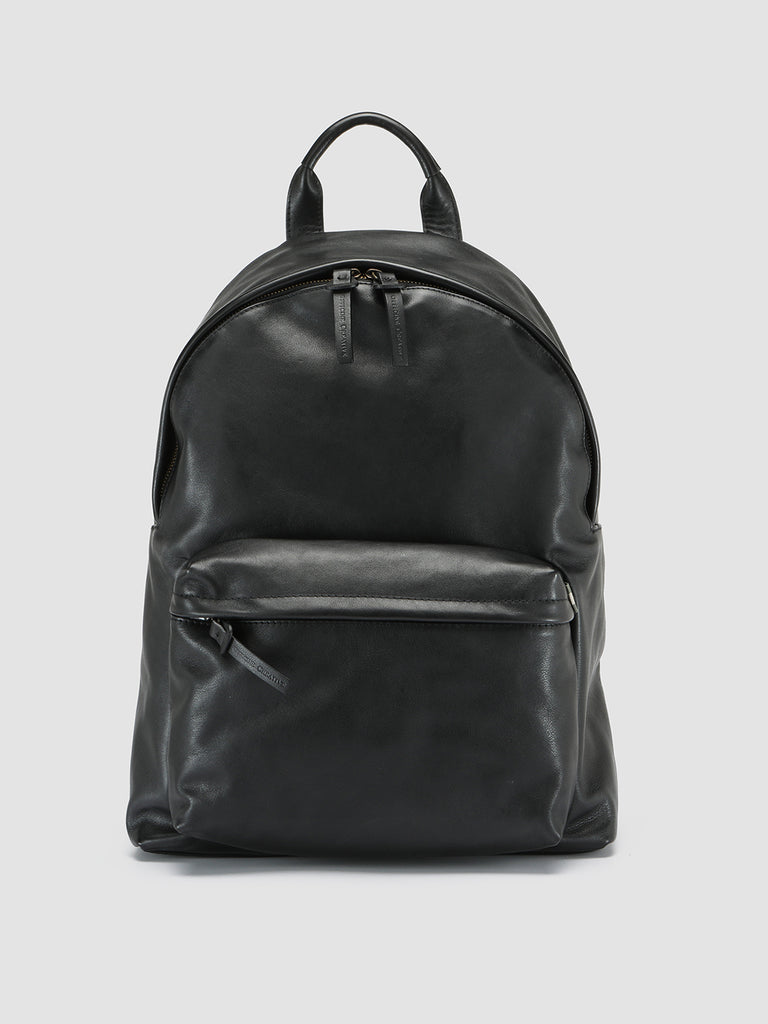 OC PACK - Black Leather Backpack Men Officine Creative - 1