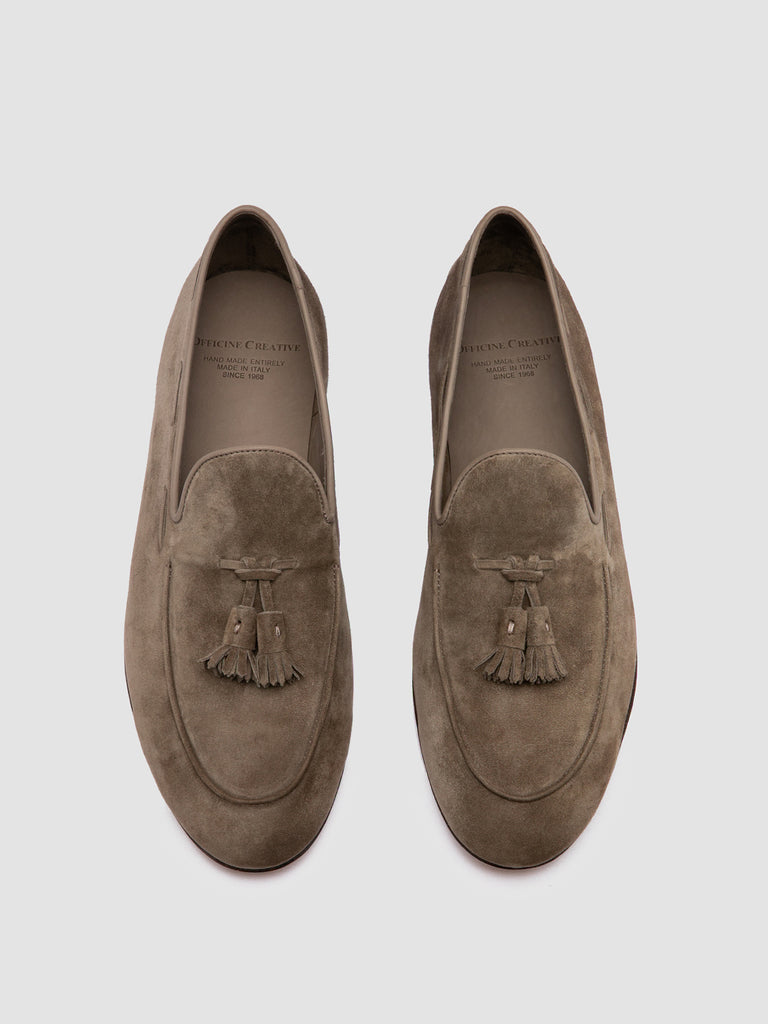 AIRTO 013 - Taupe Suede Tassel Loafers Men Officine Creative - 2
