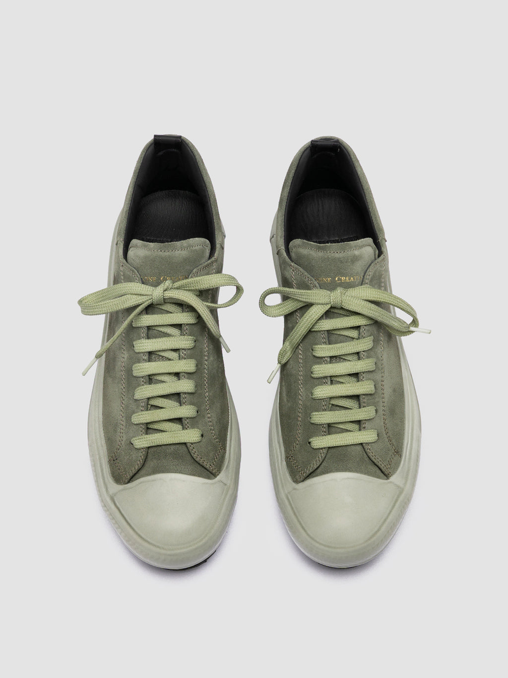 MES 009 - Green Leather and Suede Low Top Sneakers Men Officine Creative - 2