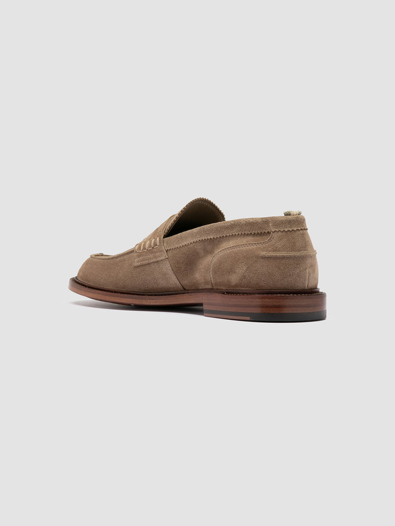 SAX 001 - Taupe Suede Penny Loafers Men Officine Creative - 4