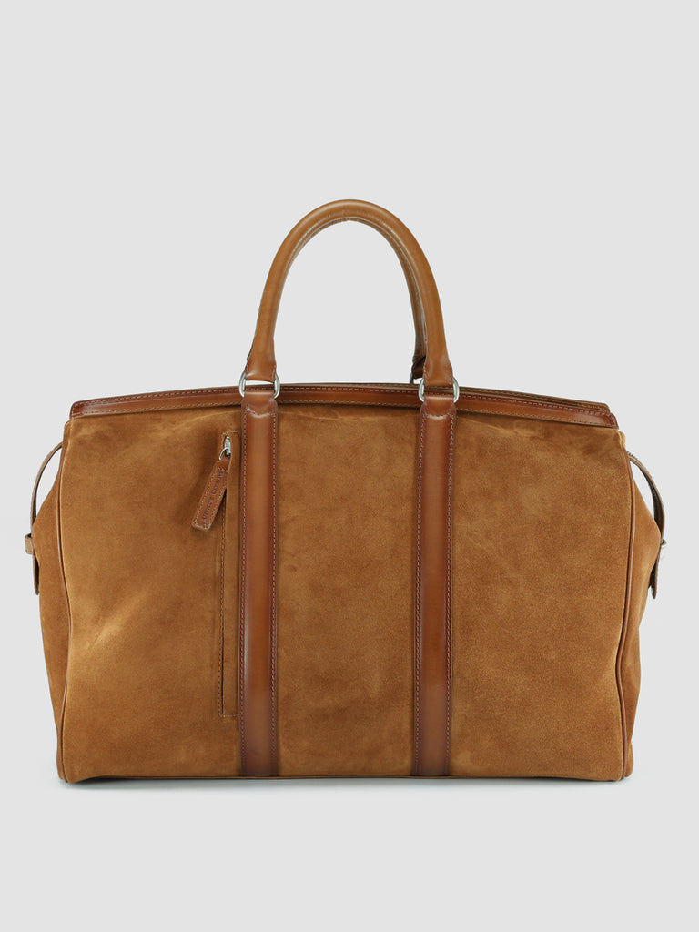 QUENTIN 009 - Brown Suede and Leather Bag  Officine Creative - 1