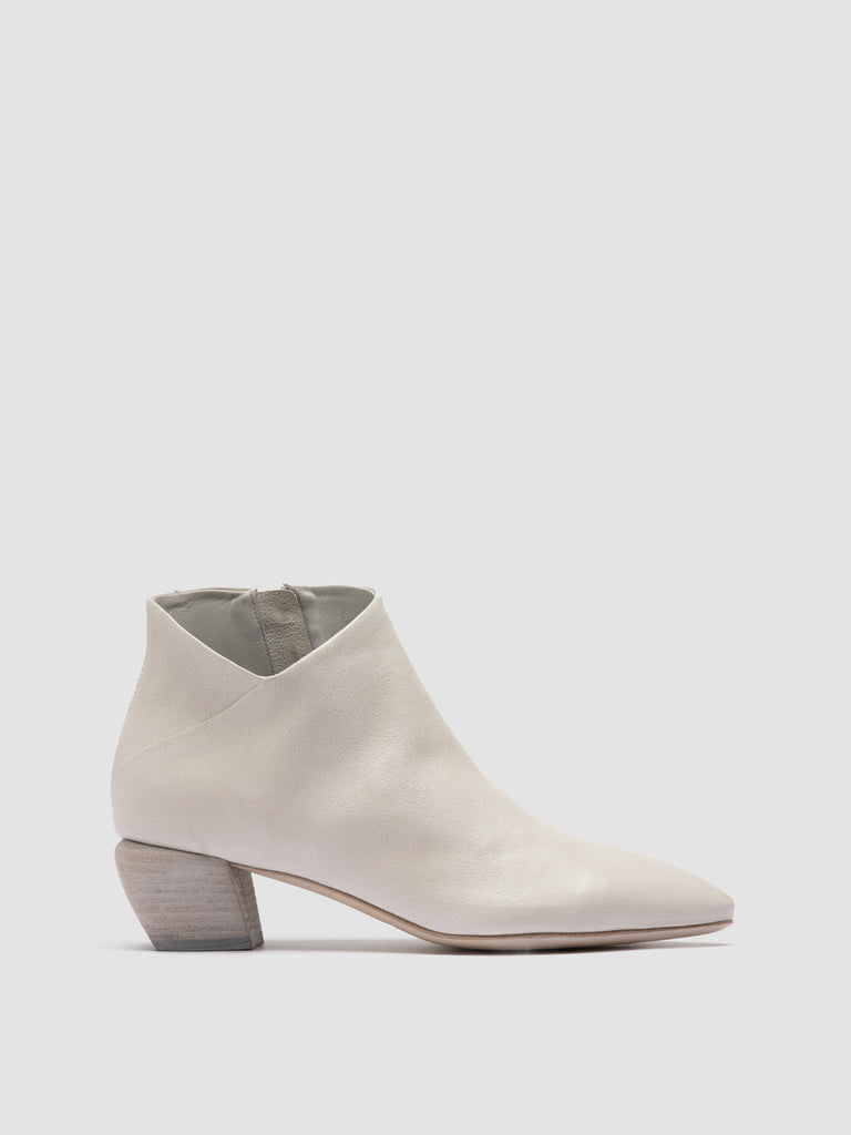 SALLY 030 - White Leather Zip Boots Women Officine Creative - 1