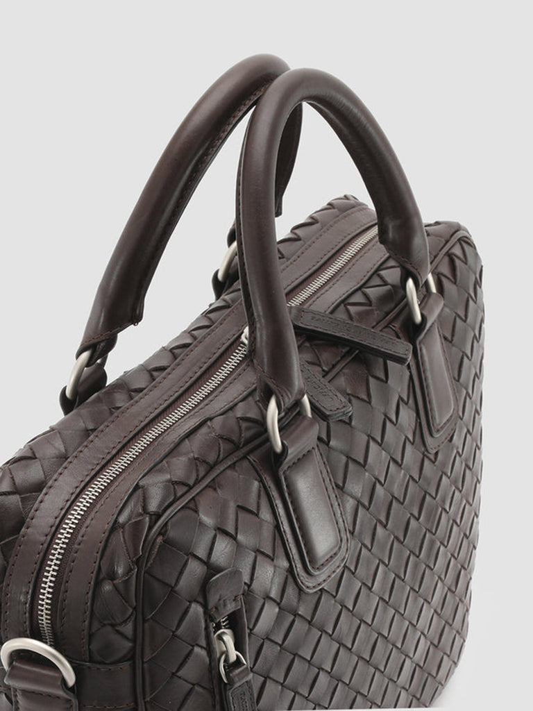 ARMOR 011 - Brown Woven Leather Bag  Officine Creative - 2