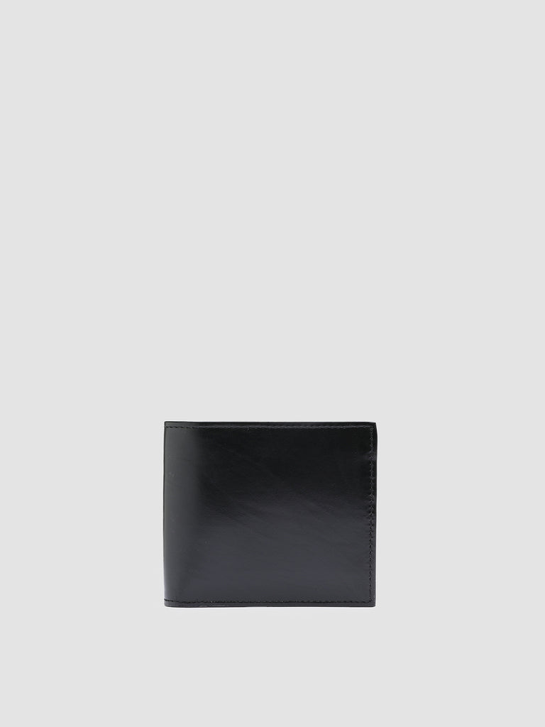 BOUDIN 23 - Black Leather Bifold Wallet  Officine Creative - 1
