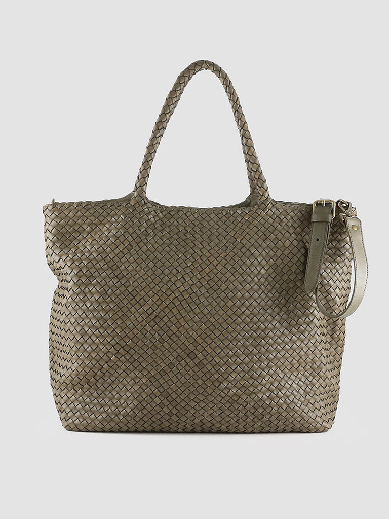OC CLASS 35 Woven - Green Leather Tote Bag  Officine Creative - 3