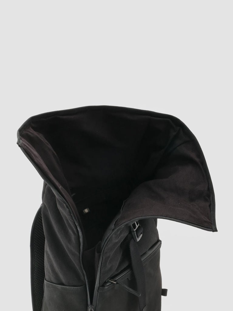 PILOT 001 - Black Nubuck & Nylon Backpack  Officine Creative - 7