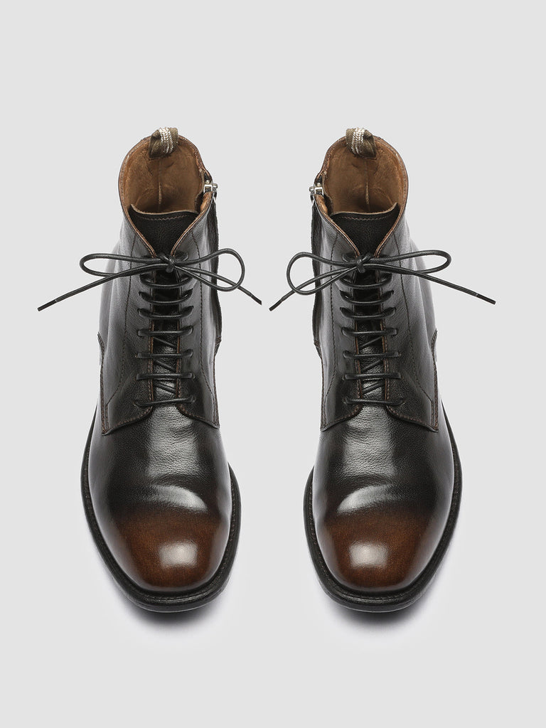 CALIXTE 002 - Black Zipped Leather Boots Women Officine Creative - 2