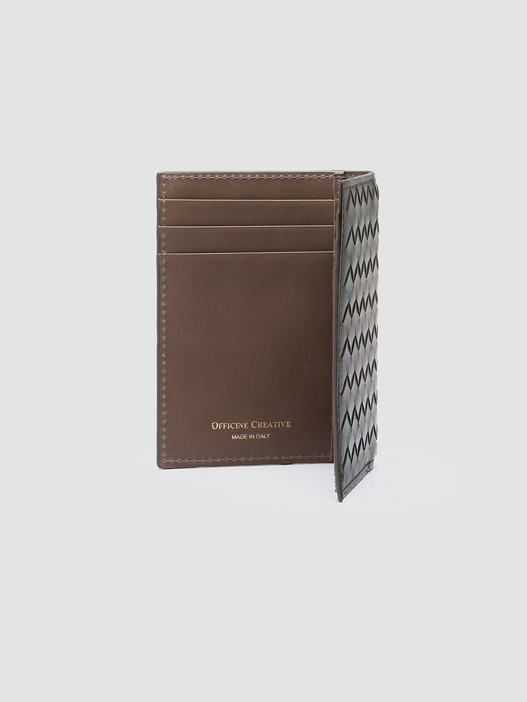 BOUDIN 124 - Taupe Leather Bifold Wallet  Officine Creative - 3