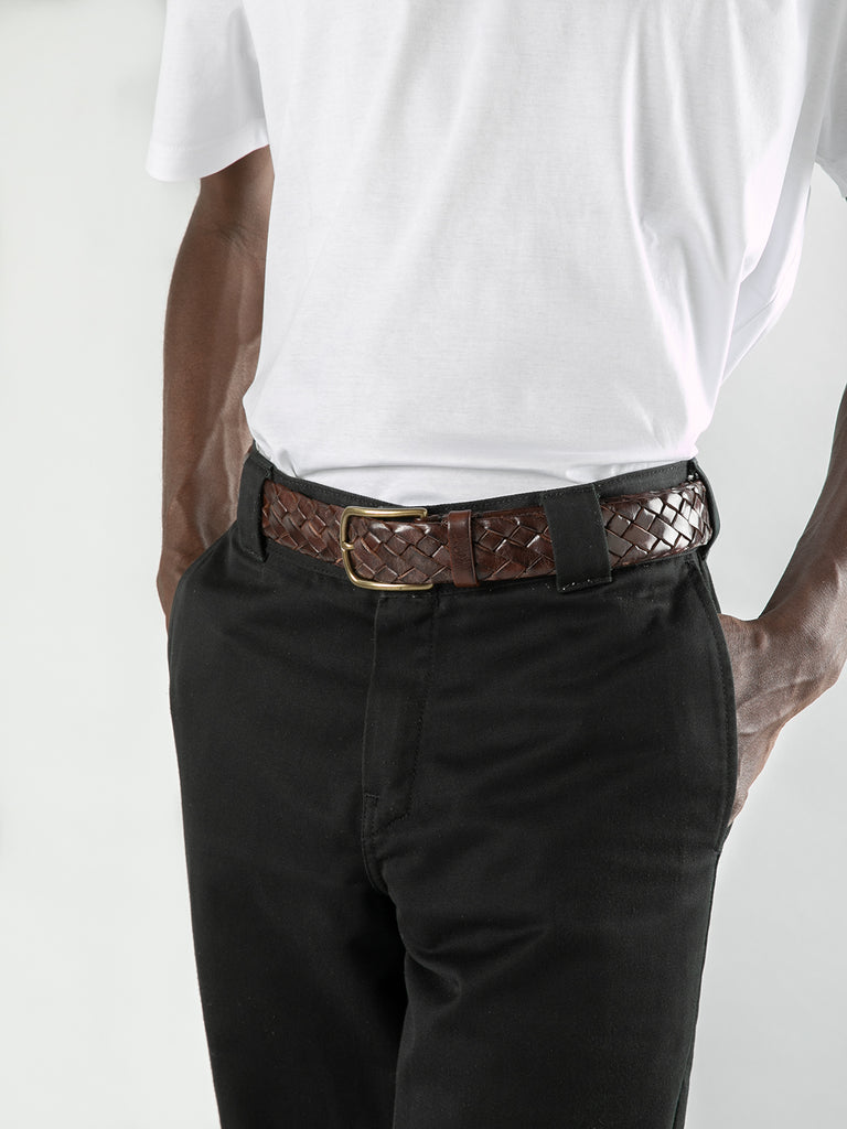 OC STRIP 21 - Green Leather belt  Officine Creative - 4
