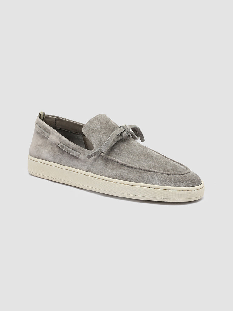 HERBIE 003 - White Suede Boat Loafers  Men Officine Creative - 3