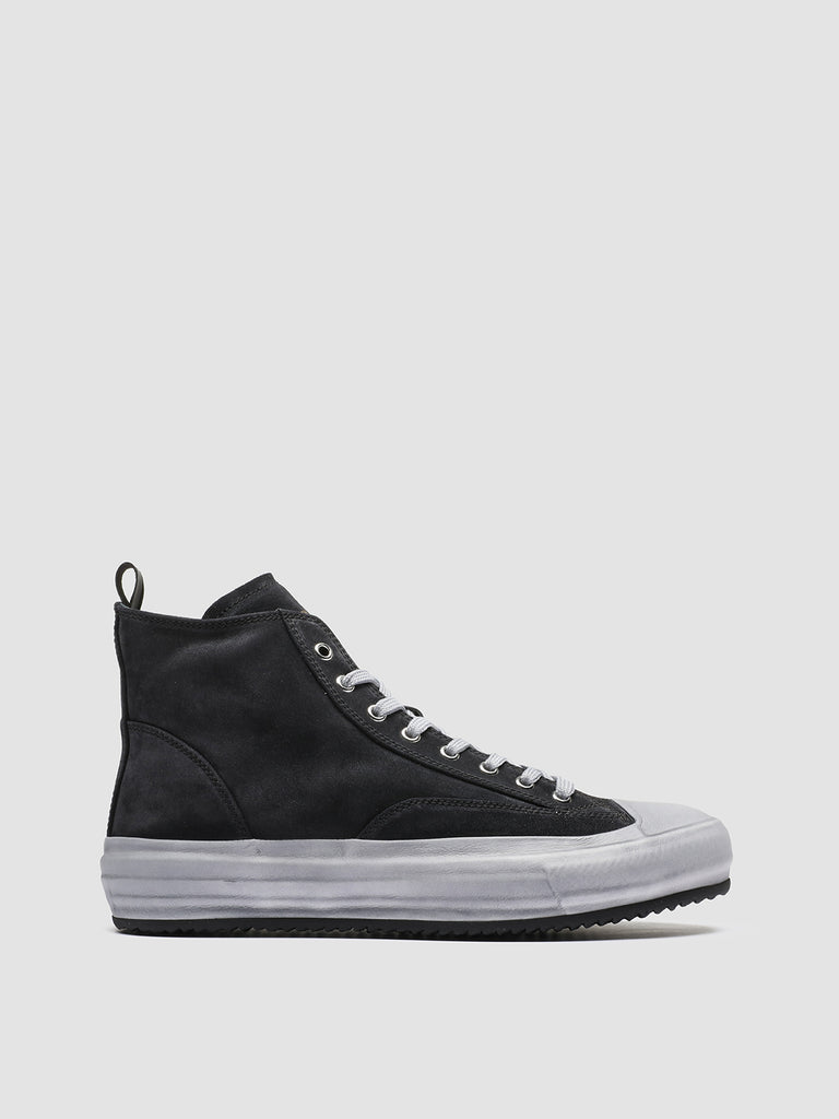MES 011 - Sneakers High Top in Camoscio Nero