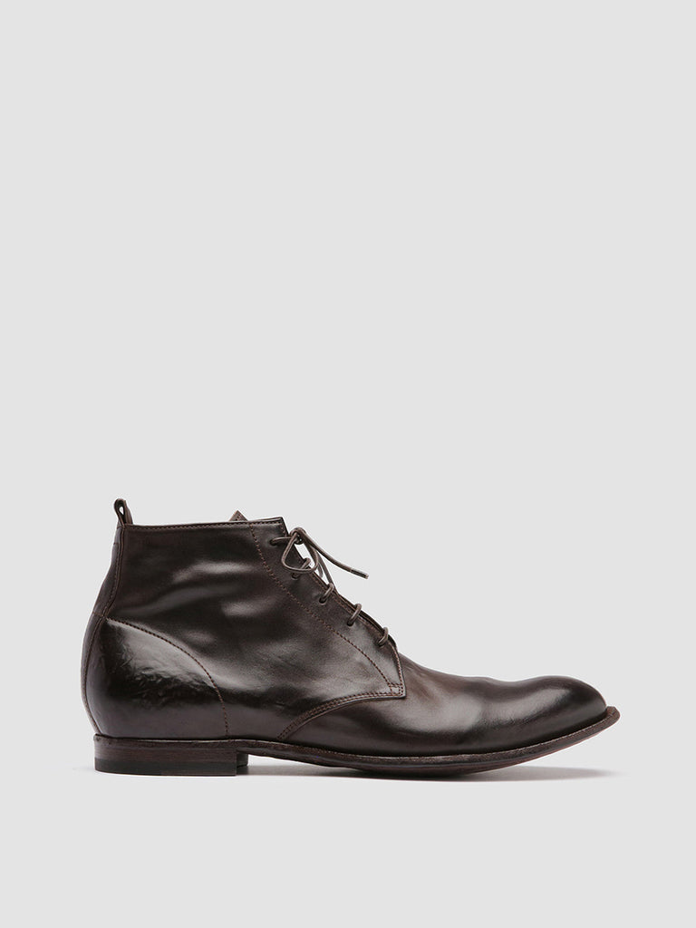 STEREO 004 - Brown Leather Ankle Boots Men Officine Creative - 1