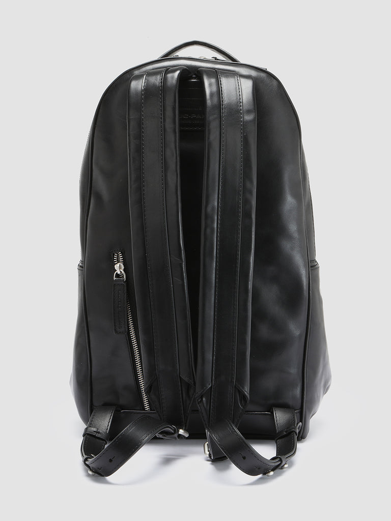 QUENTIN 012 - Black Leather Backpack  Officine Creative - 4