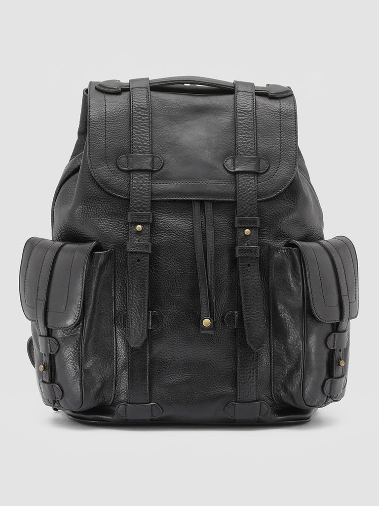 RARE 27 - Black Leather Backpack  Officine Creative - 1
