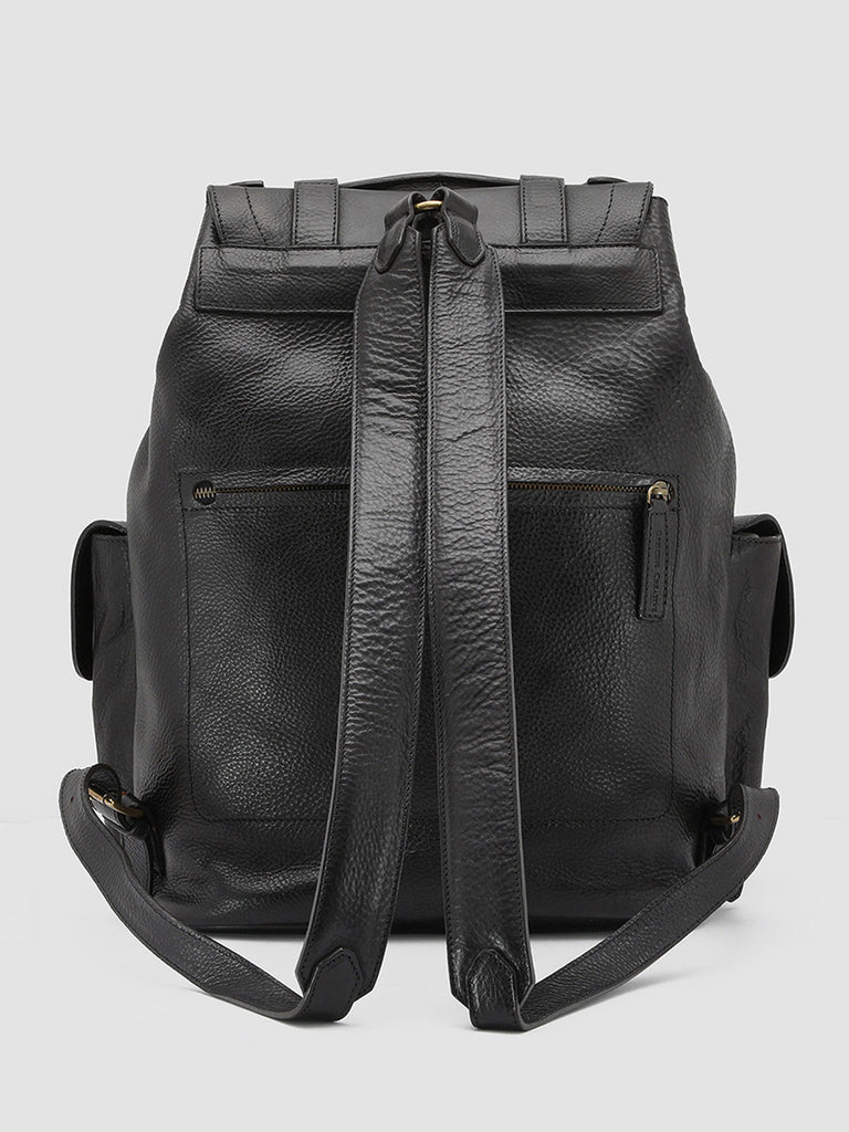 RARE 27 - Black Leather Backpack  Officine Creative - 2