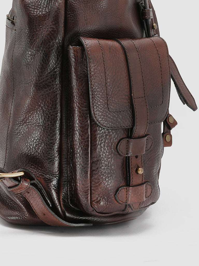 RARE 27 - Brown Leather Backpack  Officine Creative - 4