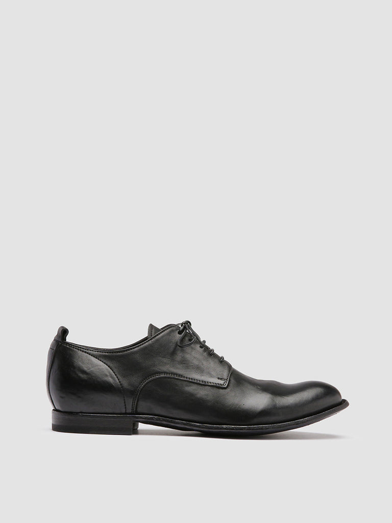 STEREO 003 - Black Leather Oxford Shoes Men Officine Creative - 1