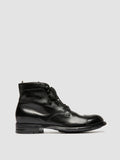 ADMIRAL 010 - Stivali Stringati in Pelle Nera