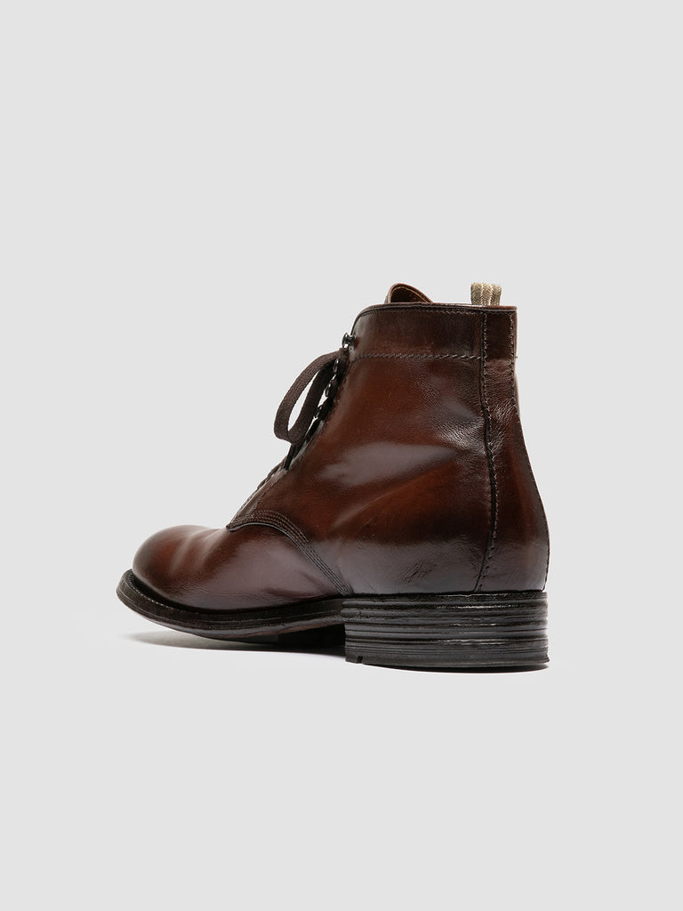 ADMIRAL 009 - Stivali Stringati in Pelle Marrone