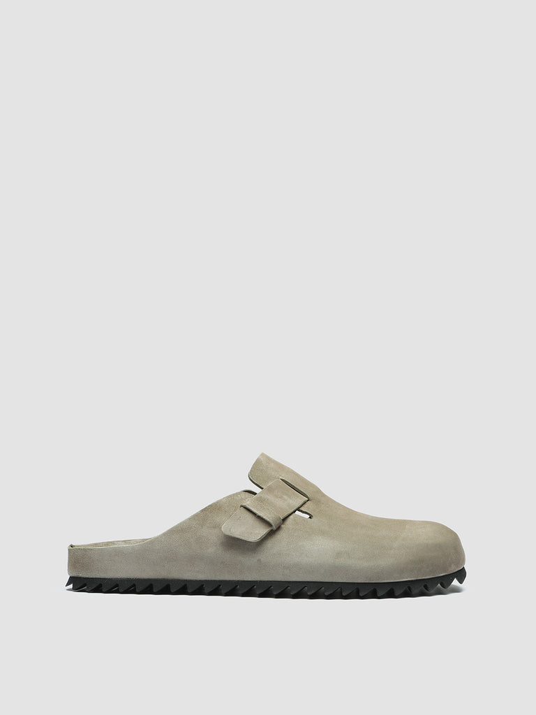 AGORÀ 004 - Taupe Suede slippers