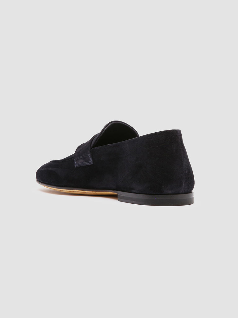 AIRTO 001 - Mocassini in Pelle Scamosciata Blu