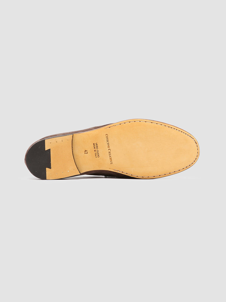 AIRTO 001 - Mocassini in Pelle Scamosciata Marrone
