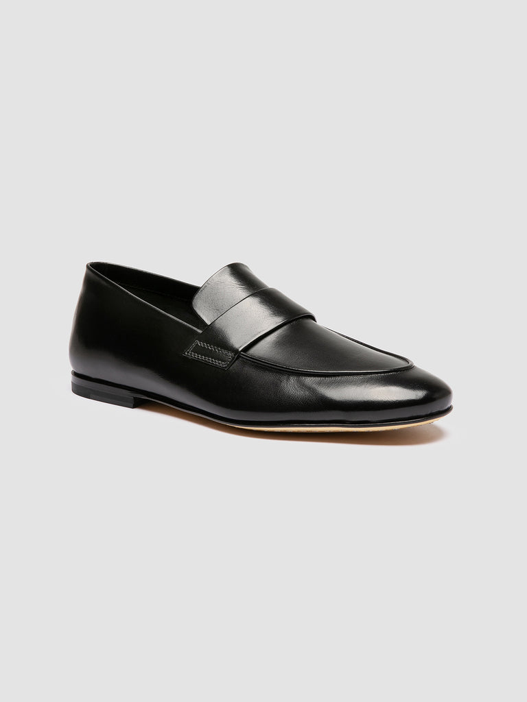 AIRTO 001 - Mocassini Penny in Pelle Nera