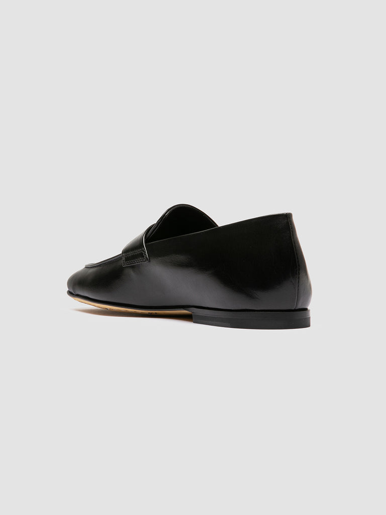 AIRTO 001 - Mocassini Penny in Pelle Nera