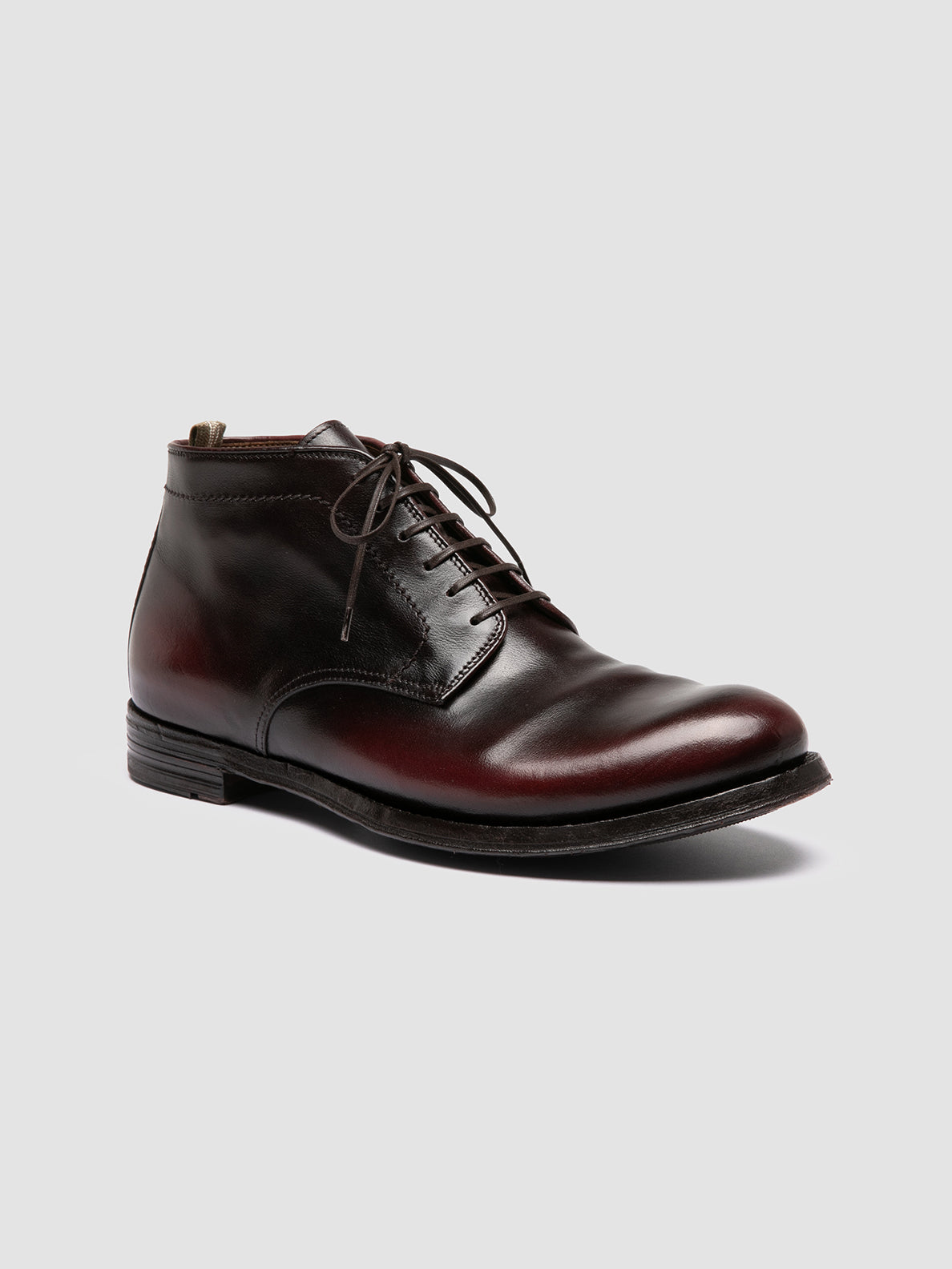 Stivaletti Chukka in pelle bordeaux Uomo: ANATOMIA 88 – Officine