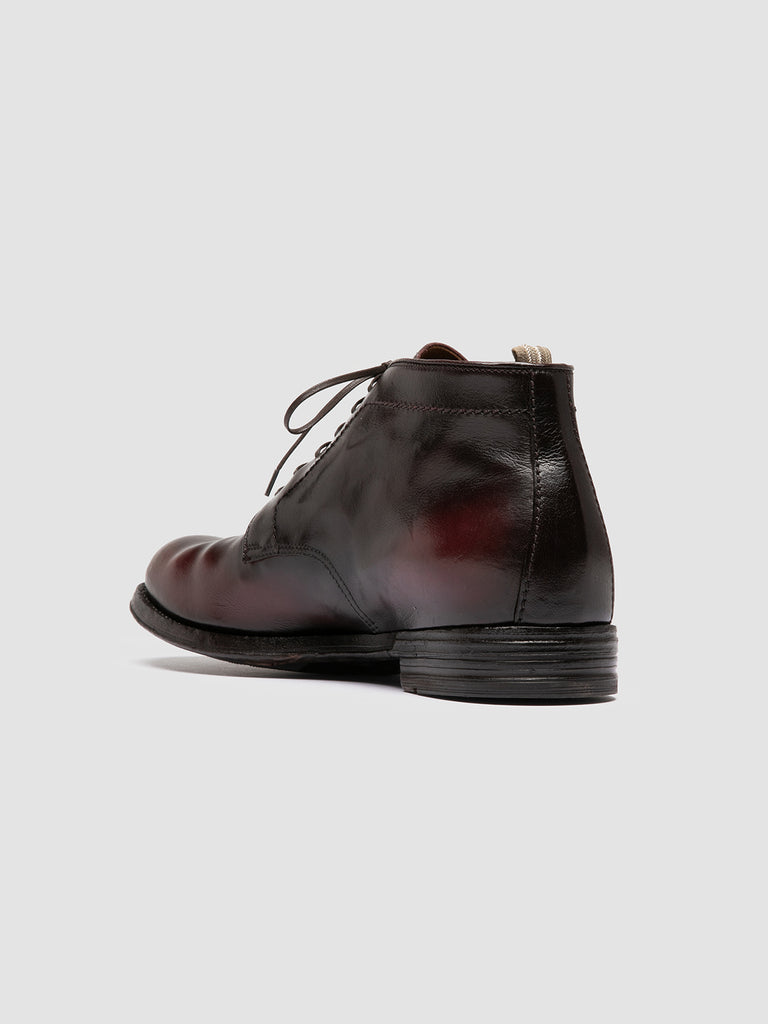ANATOMIA 88 - Burgundy Leather Chukka Boots Men Officine Creative - 4