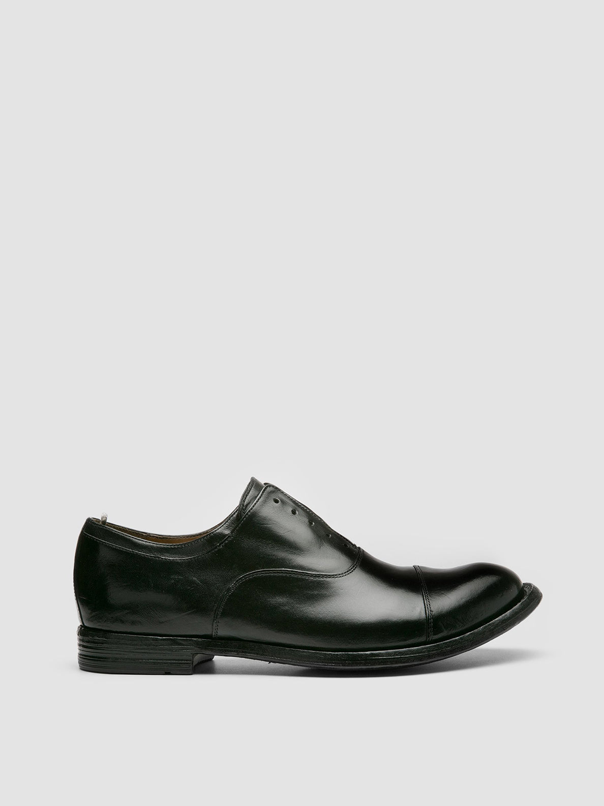 Officine Creative ANATOMIA 015 Black Leather Oxford Shoes