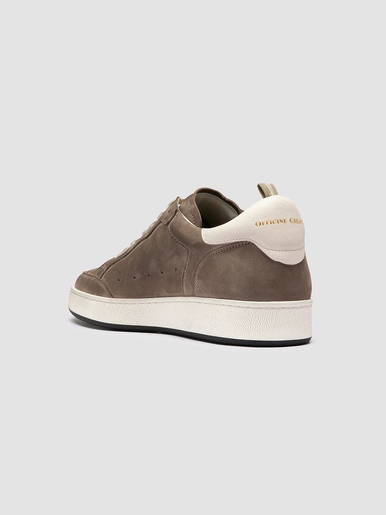 THE ANSWER 002 - Taupe Leather and Suede Sneakers