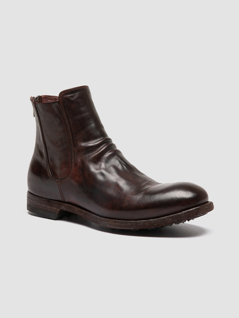 ARBUS 021 - Brown Leather Zip Boots men Officine Creative - 3
