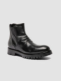 ARBUS 221 - Black Leather Zip Boots