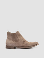 ARCHIVE 514 - Stivali con Zip in Pelle Scamosciata Grigia