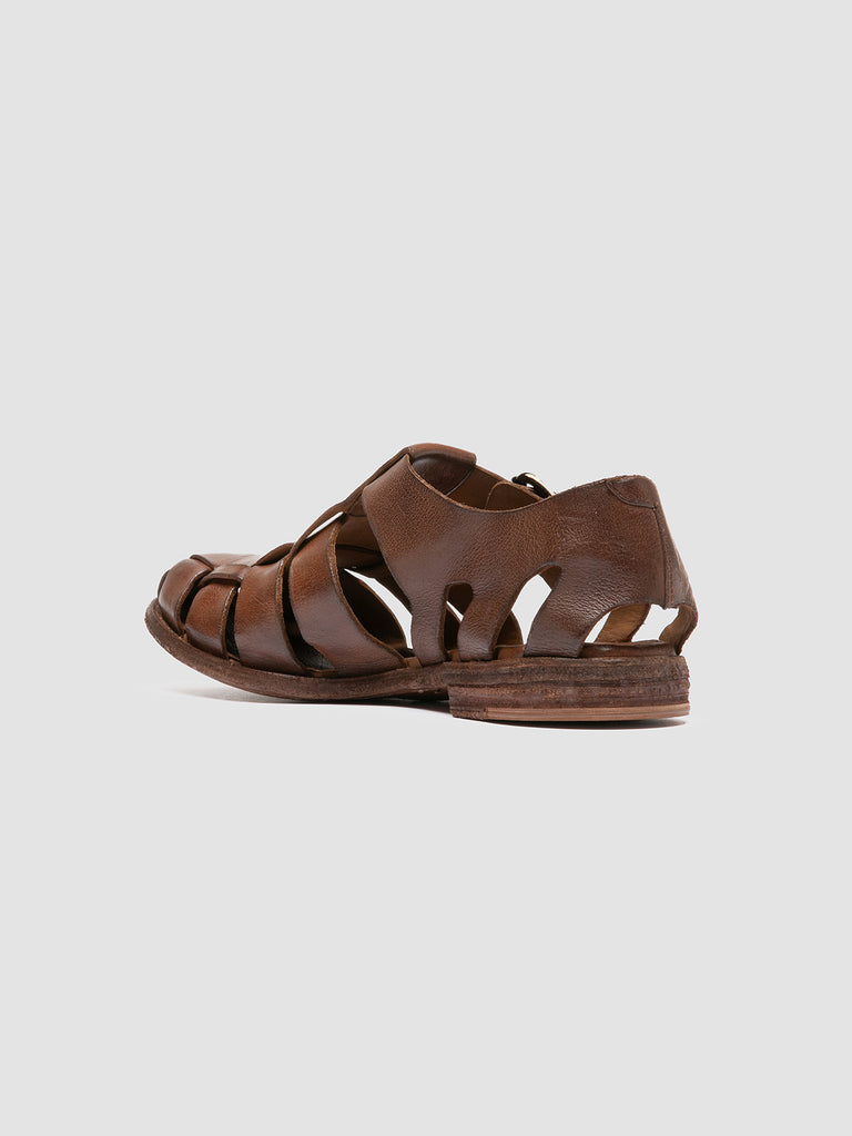 ARCHIVE 521 - Sandali in Pelle Marrone