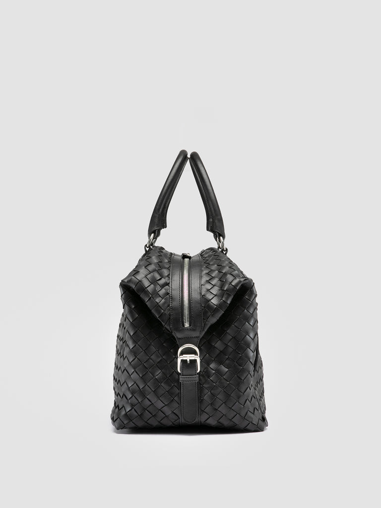 ARMOR 019 - Borsa da Viaggio in Pelle Nera