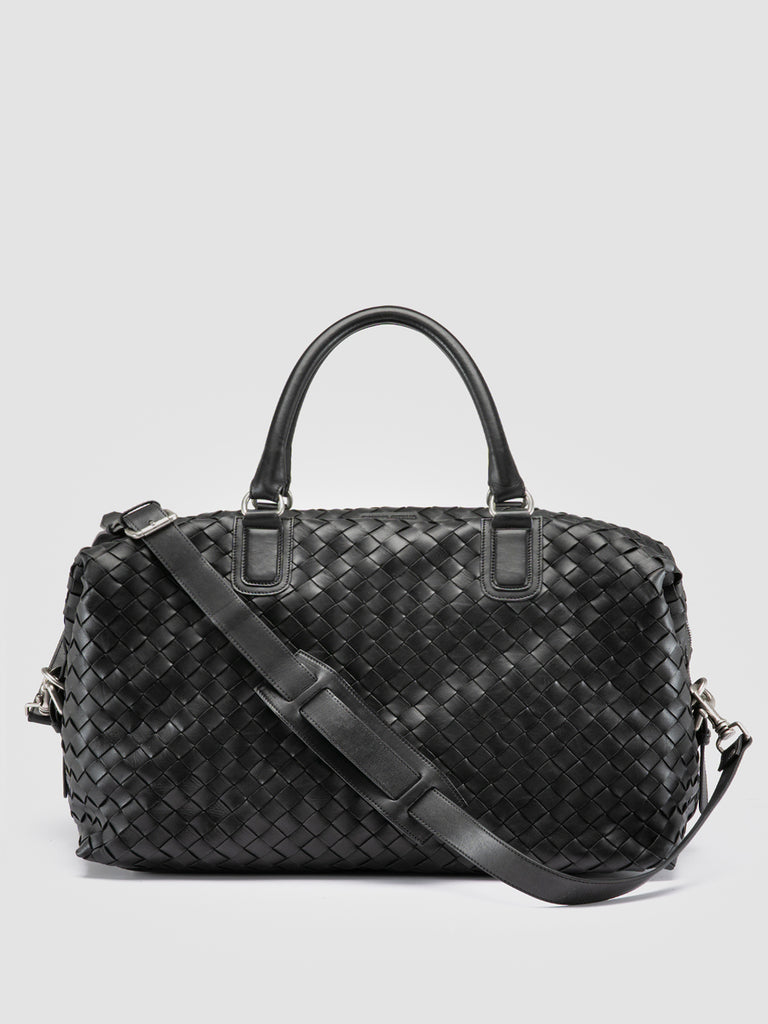 ARMOR 019 - Borsa da Viaggio in Pelle Nera