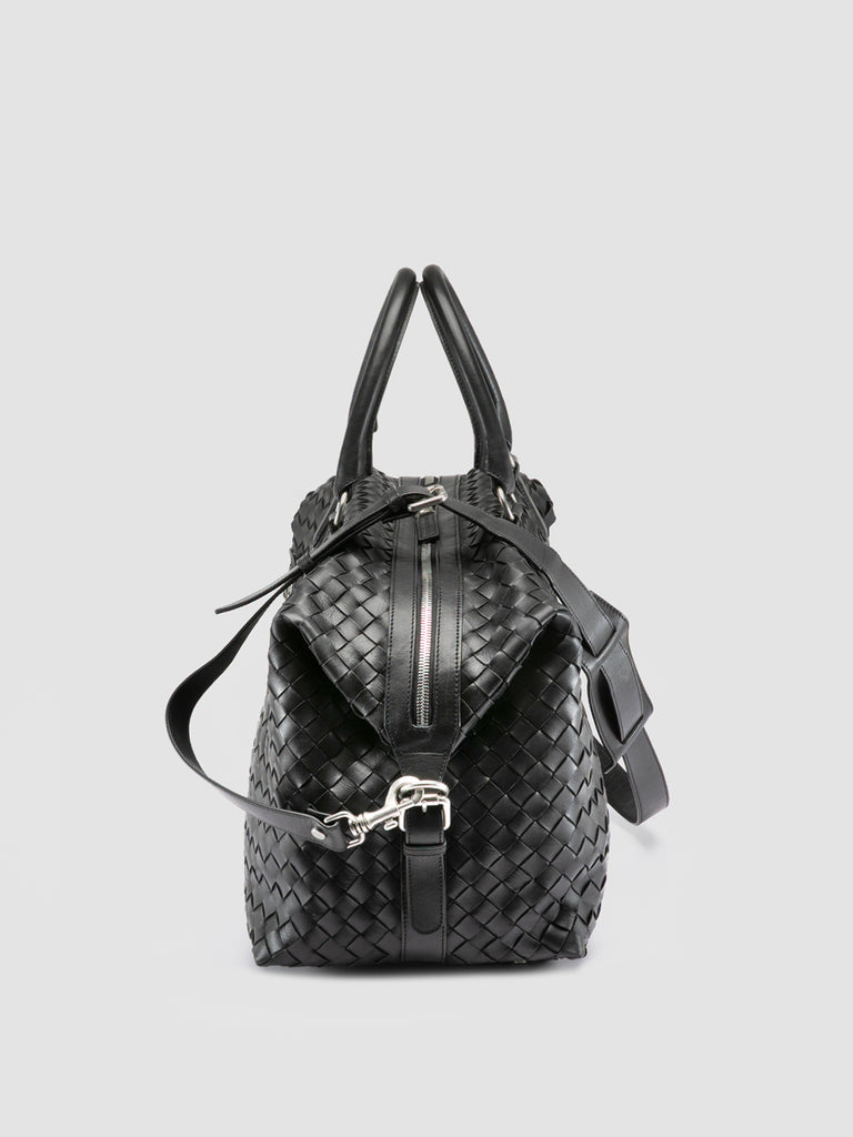 ARMOR 019 - Borsa da Viaggio in Pelle Nera