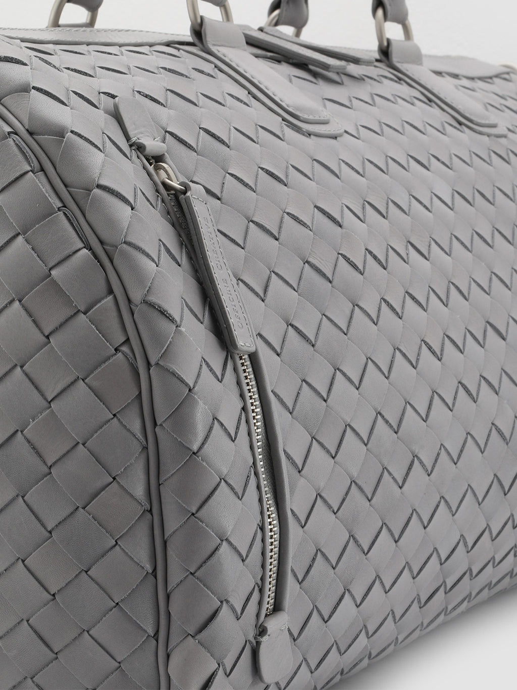 ARMOR 01 -  Grey Leather Duffel Bag