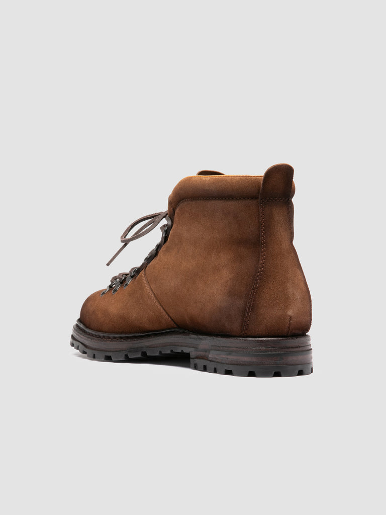 ARTIK/002 - Brown Suede Lace Up Boots