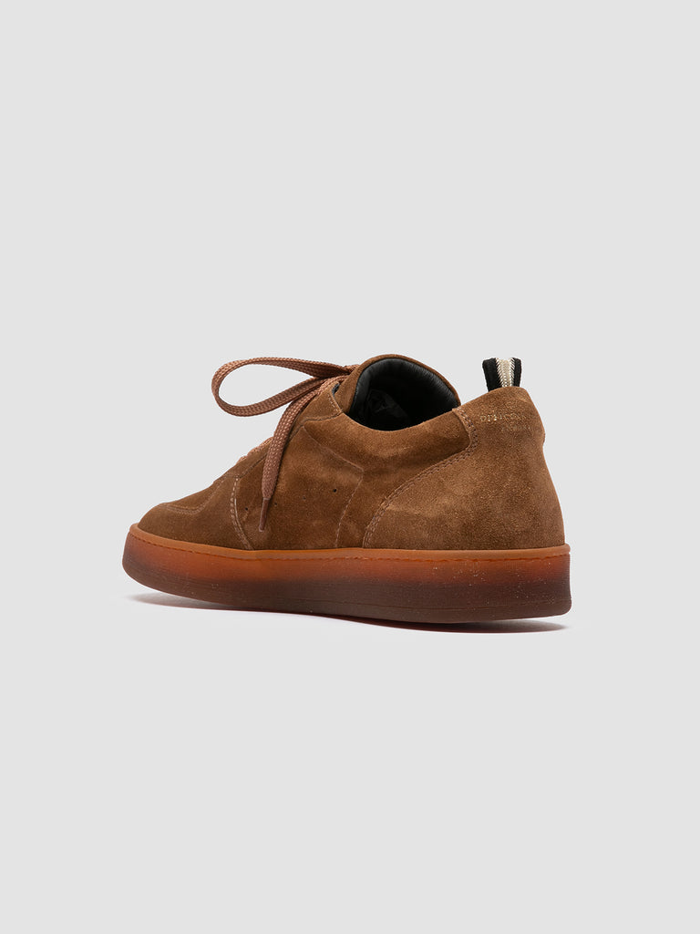 ASSET 001 - Sneaker Basse in Pelle Scamosciata Marrone