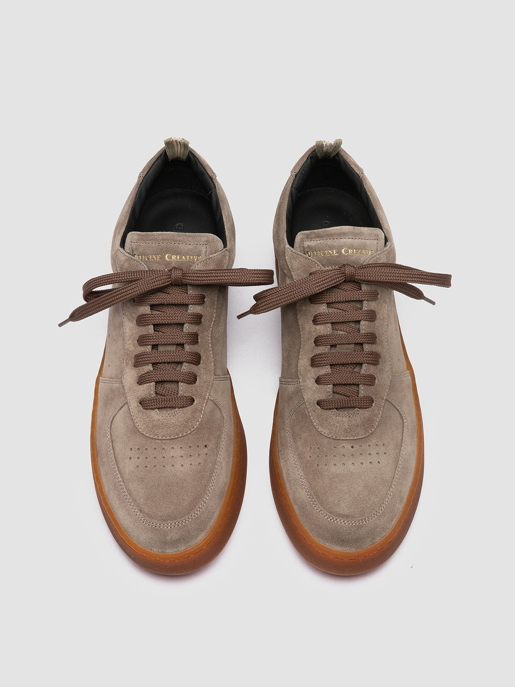 ASSET 001 - Sneaker Basse in Pelle Scamosciata Grigia