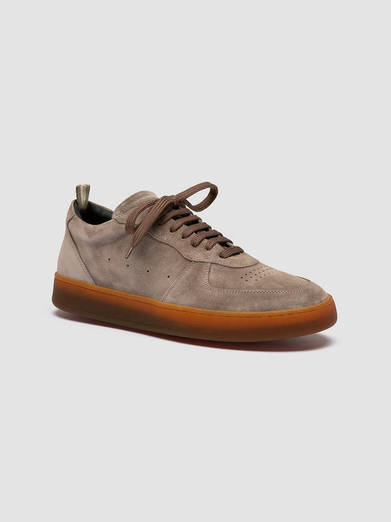 ASSET 001 - Sneaker Basse in Pelle Scamosciata Grigia