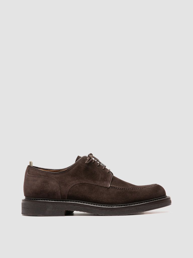 ASTON CREPE 003 - Derby in Pelle Scamosciata Marrone
