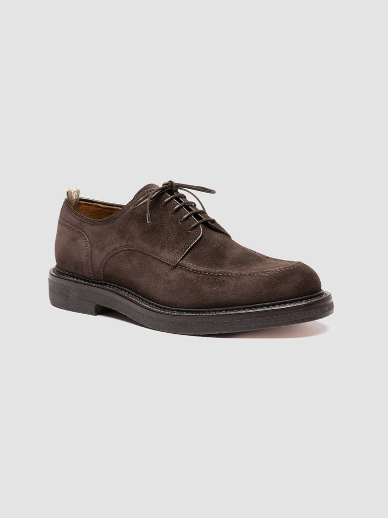 ASTON CREPE 003 - Derby in Pelle Scamosciata Marrone